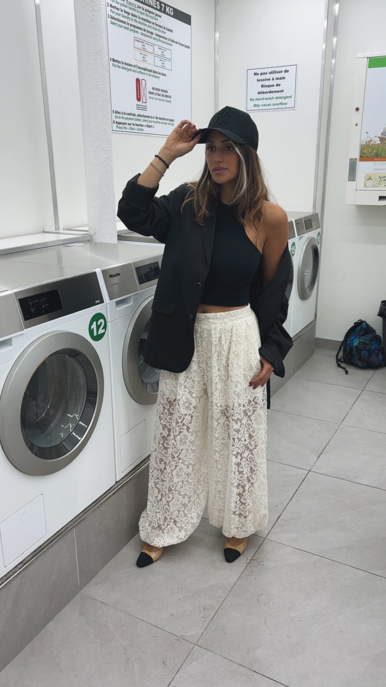Pantalon Saroual en dentelle