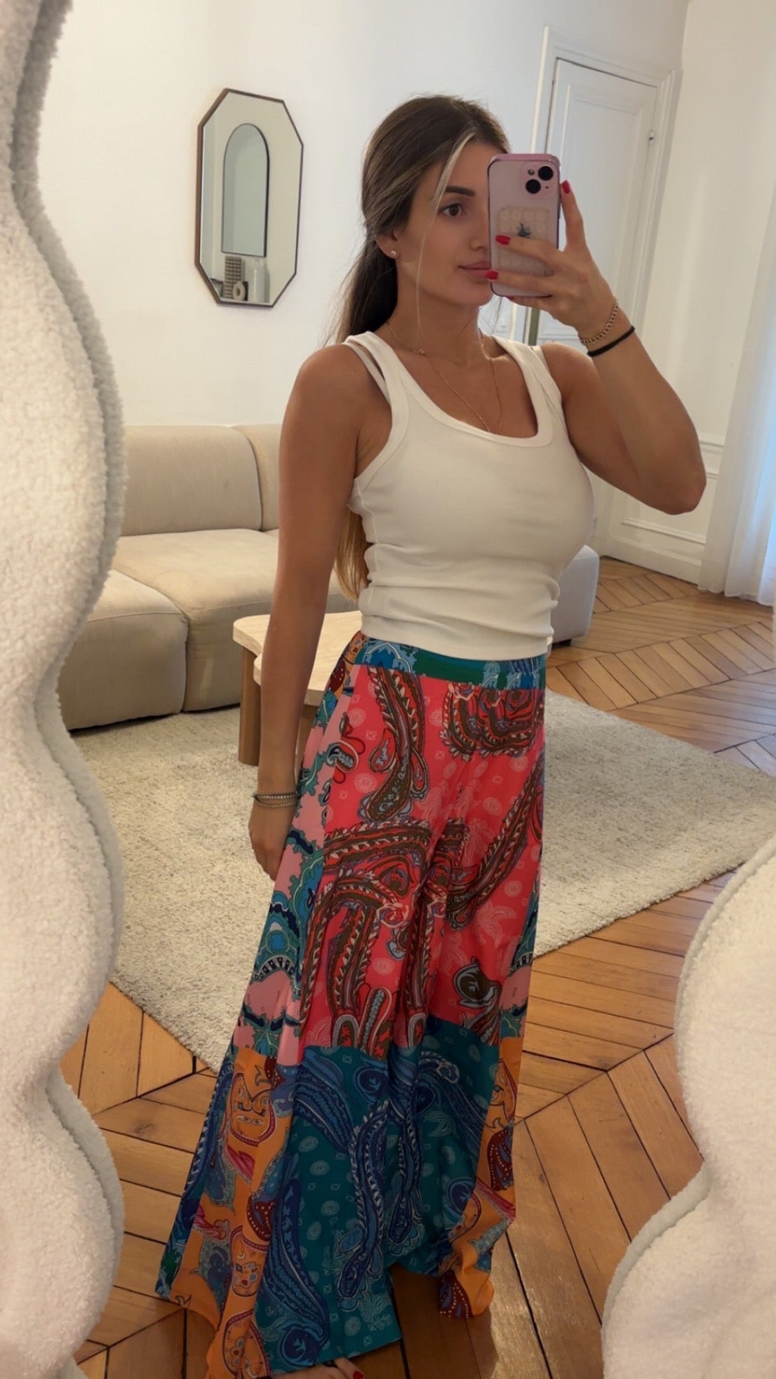 Pantalon fluide coloré