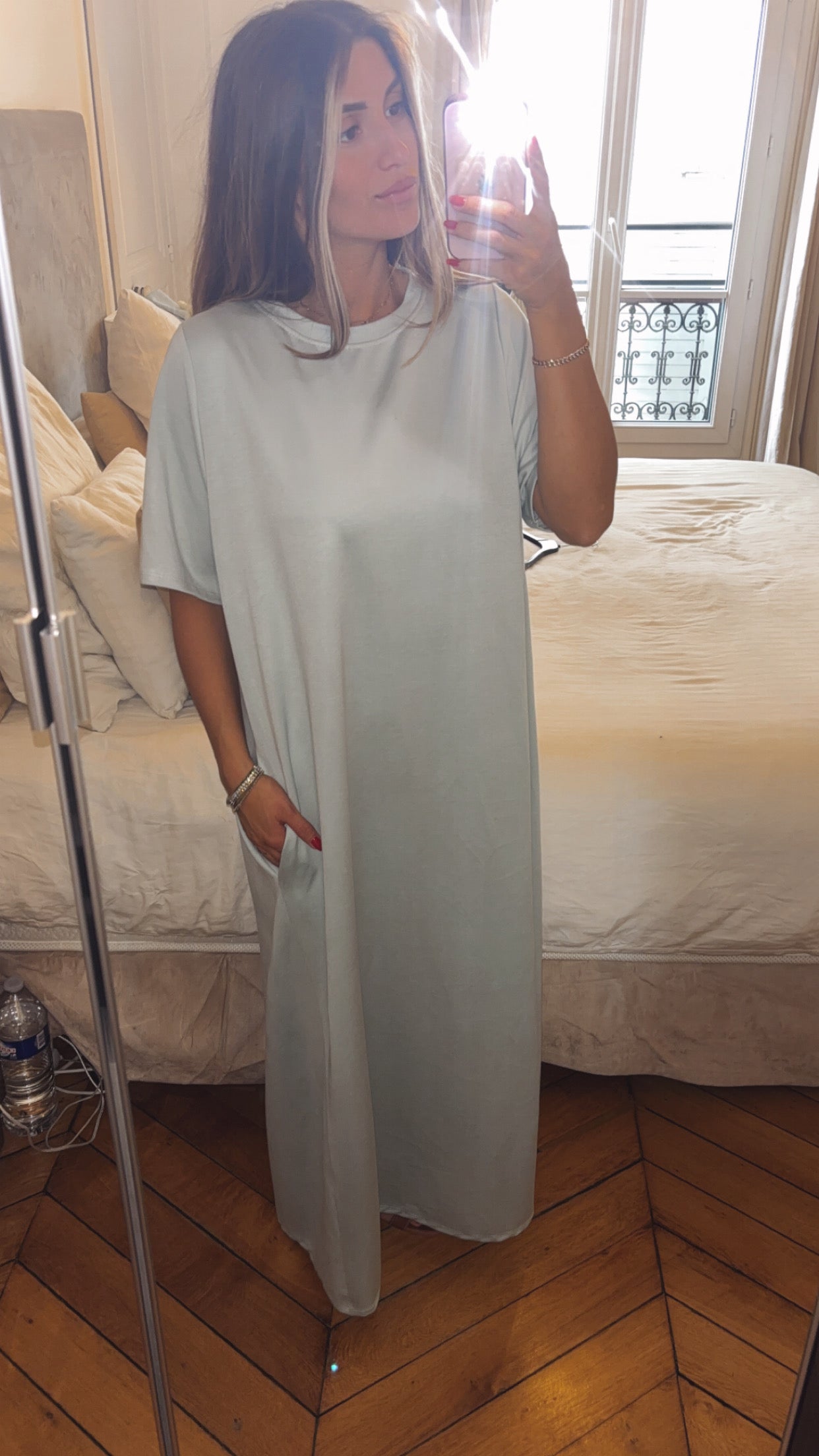 Robe longue t-shirt oversize