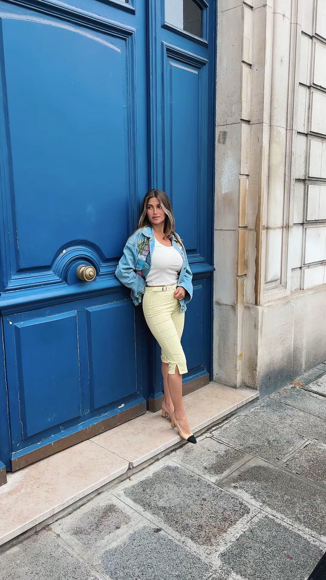 Pantalon Capris à pois