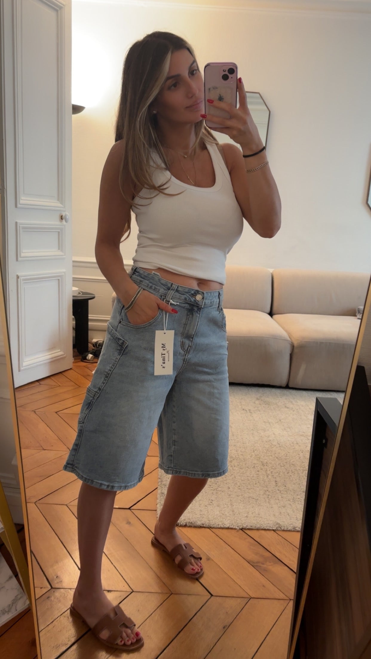 Bermuda en jean