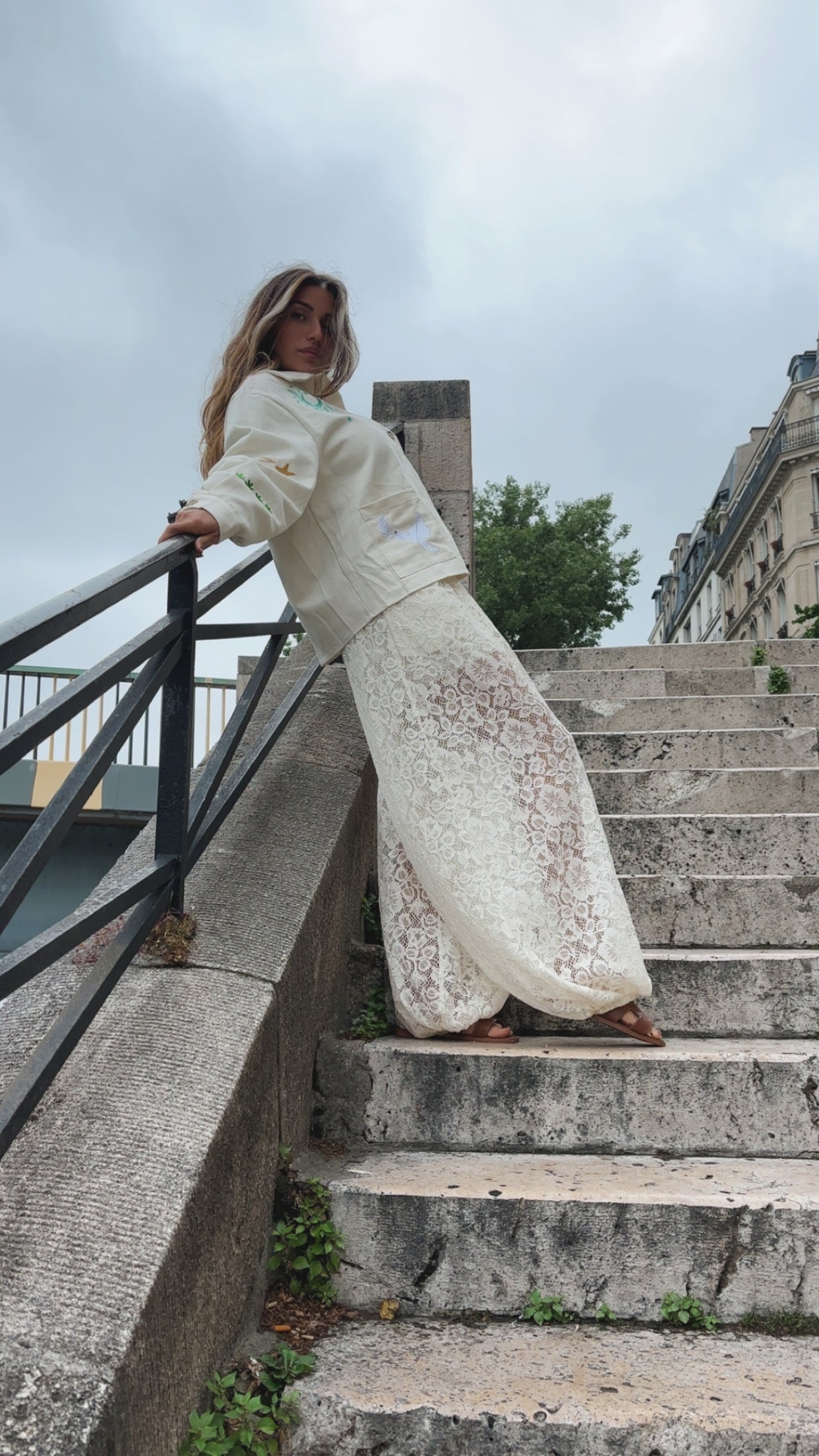 Veste brodé