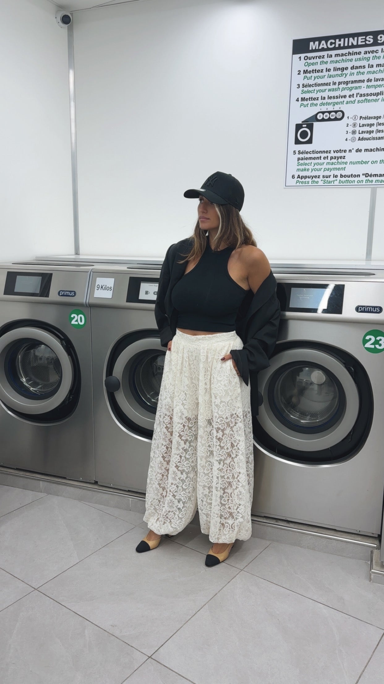 Pantalon Saroual en dentelle