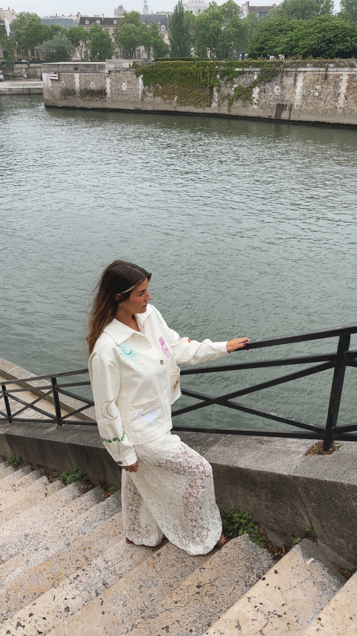 Veste brodé