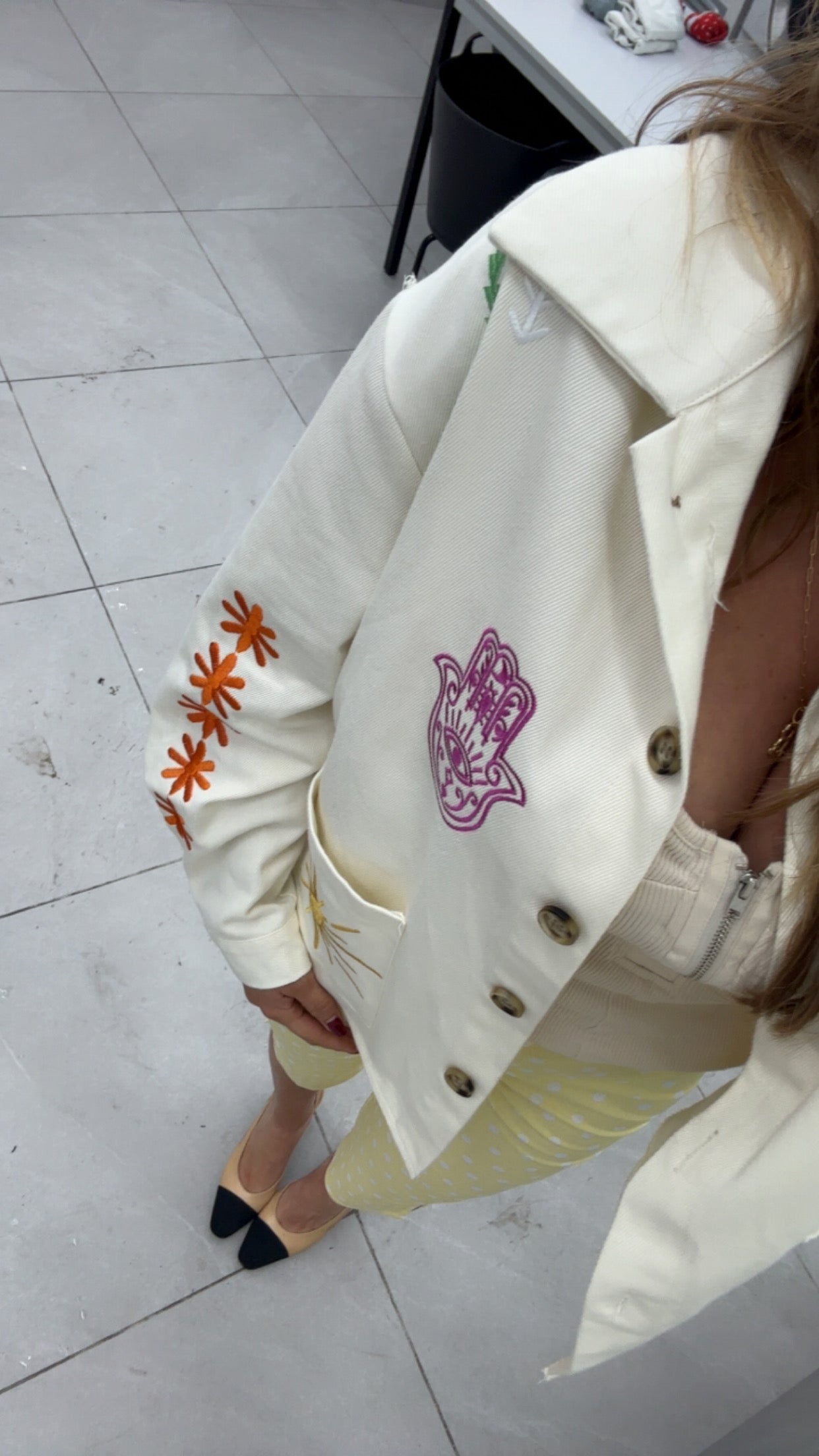 Veste brodé