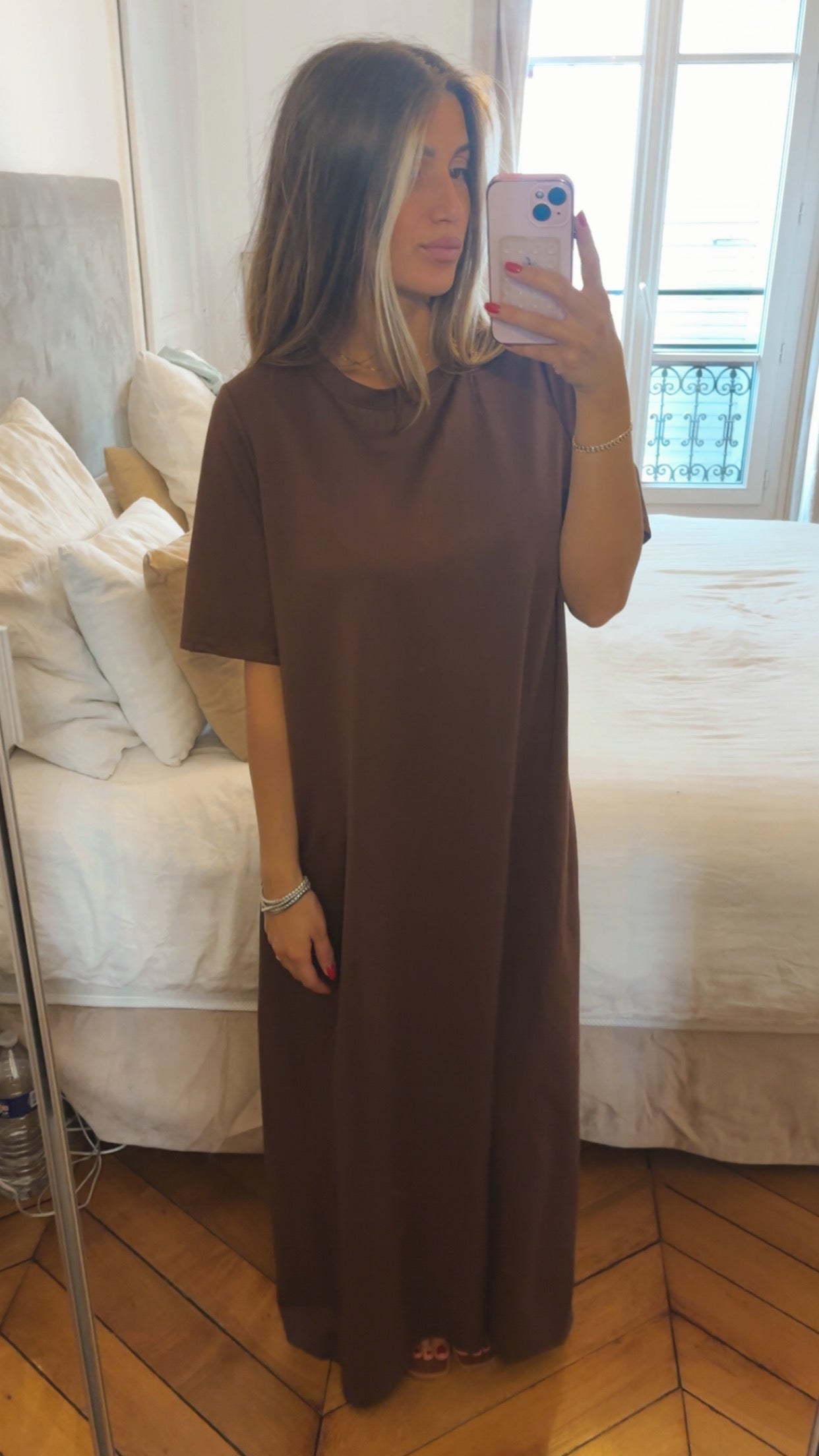 Robe longue t-shirt oversize